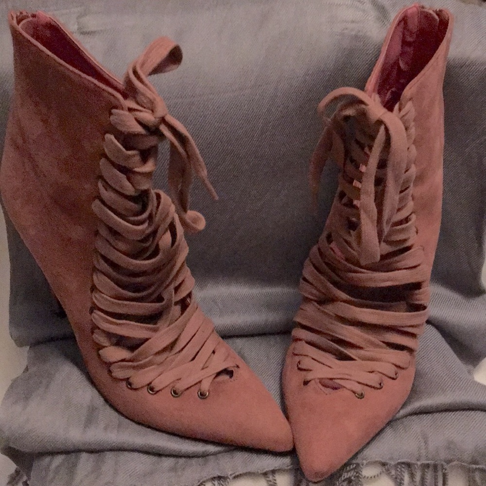 Privileged Plus Pink Ankle booties Size 10